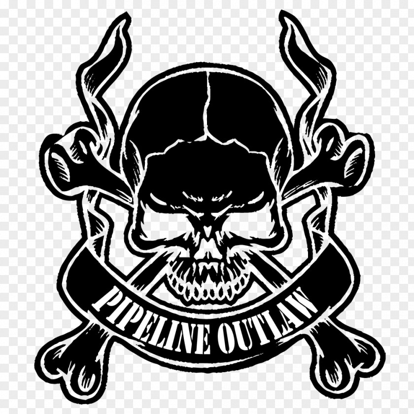 Outlaw Decal Sticker Oil Field Roughneck Drilling Rig PNG