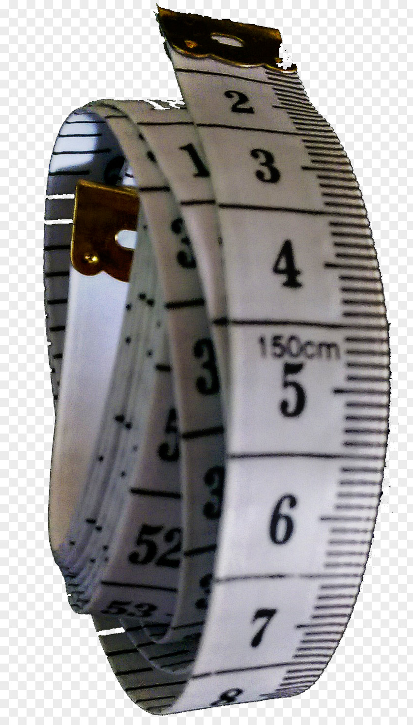 Tape Measure Watch Strap Metal PNG