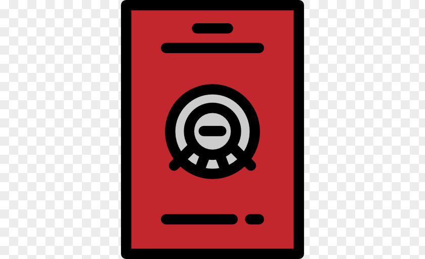 A Red Washing Machine Passport Icon PNG