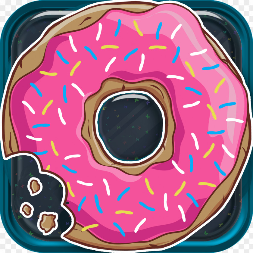Cartoon Donut Eye YouTube Pink M Font PNG
