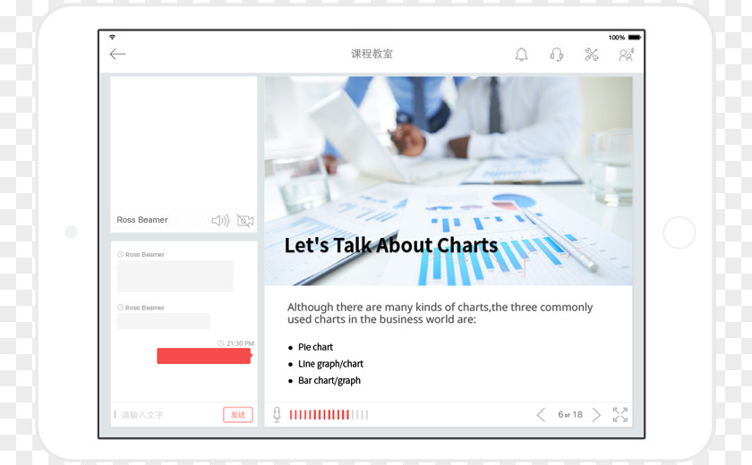 Ipad Bar Chart Pie Analysis Diagram PNG