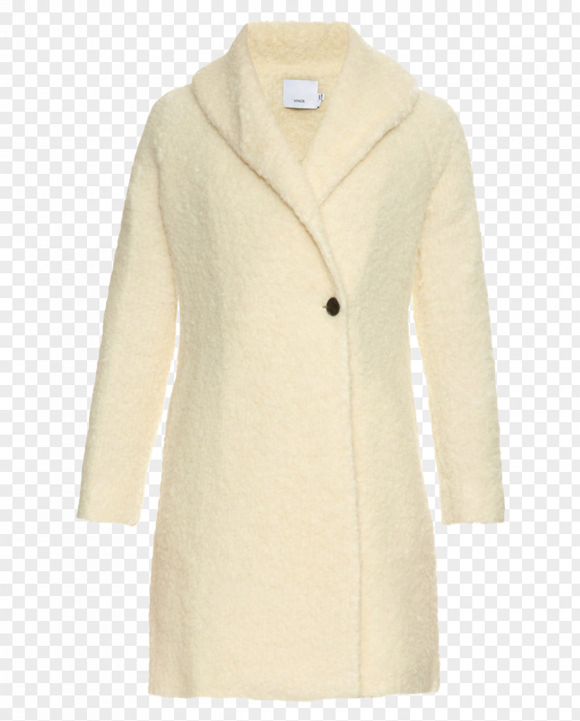 Texture Fashion Overcoat Beige PNG