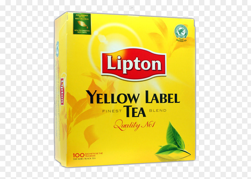 Yellow Tea Green Assam Lipton Bag PNG