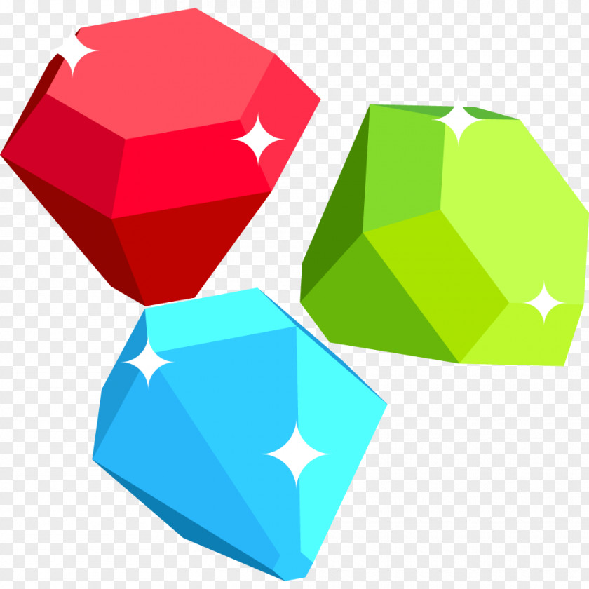 Hand Painted Color Diamond PNG