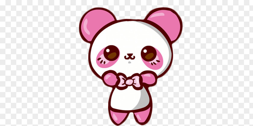 Pink Panda PNG panda clipart PNG