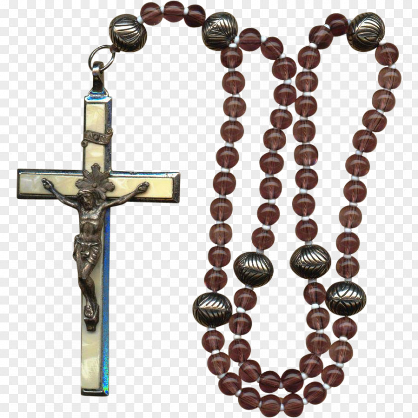 Rosary Prayer Beads Crucifix PNG