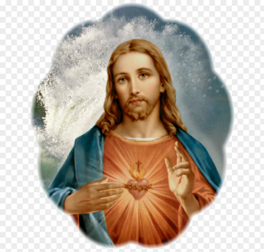 Sacred Jesus Heart Immaculate Of Mary Litany PNG