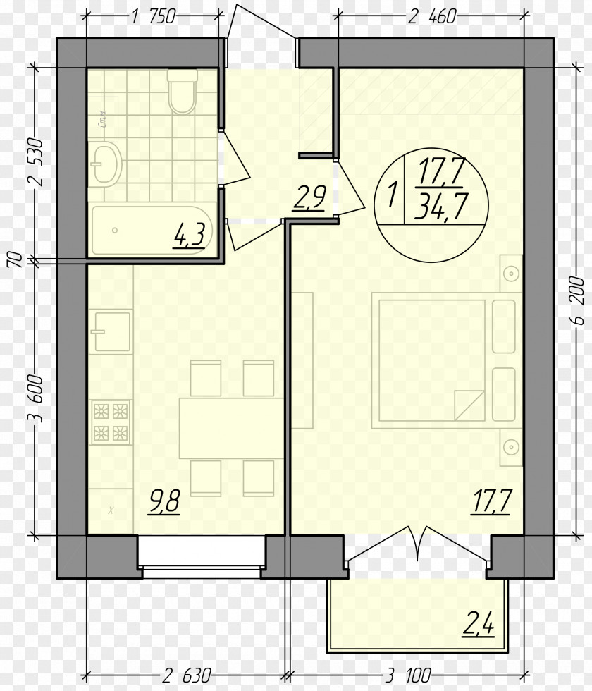 Sosnovyy Bor Floor Plan Facade PNG