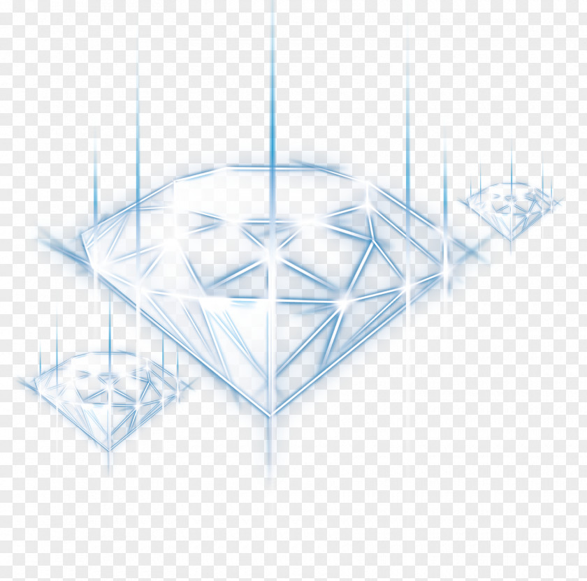 Blue Simple Lines Diamond Effect Elements Green PNG