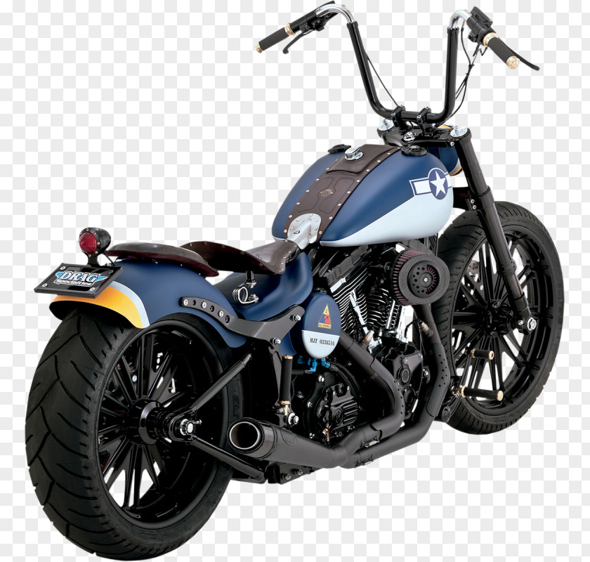 Fishtail Exhaust System Air Filter Motorcycle Harley-Davidson Softail PNG