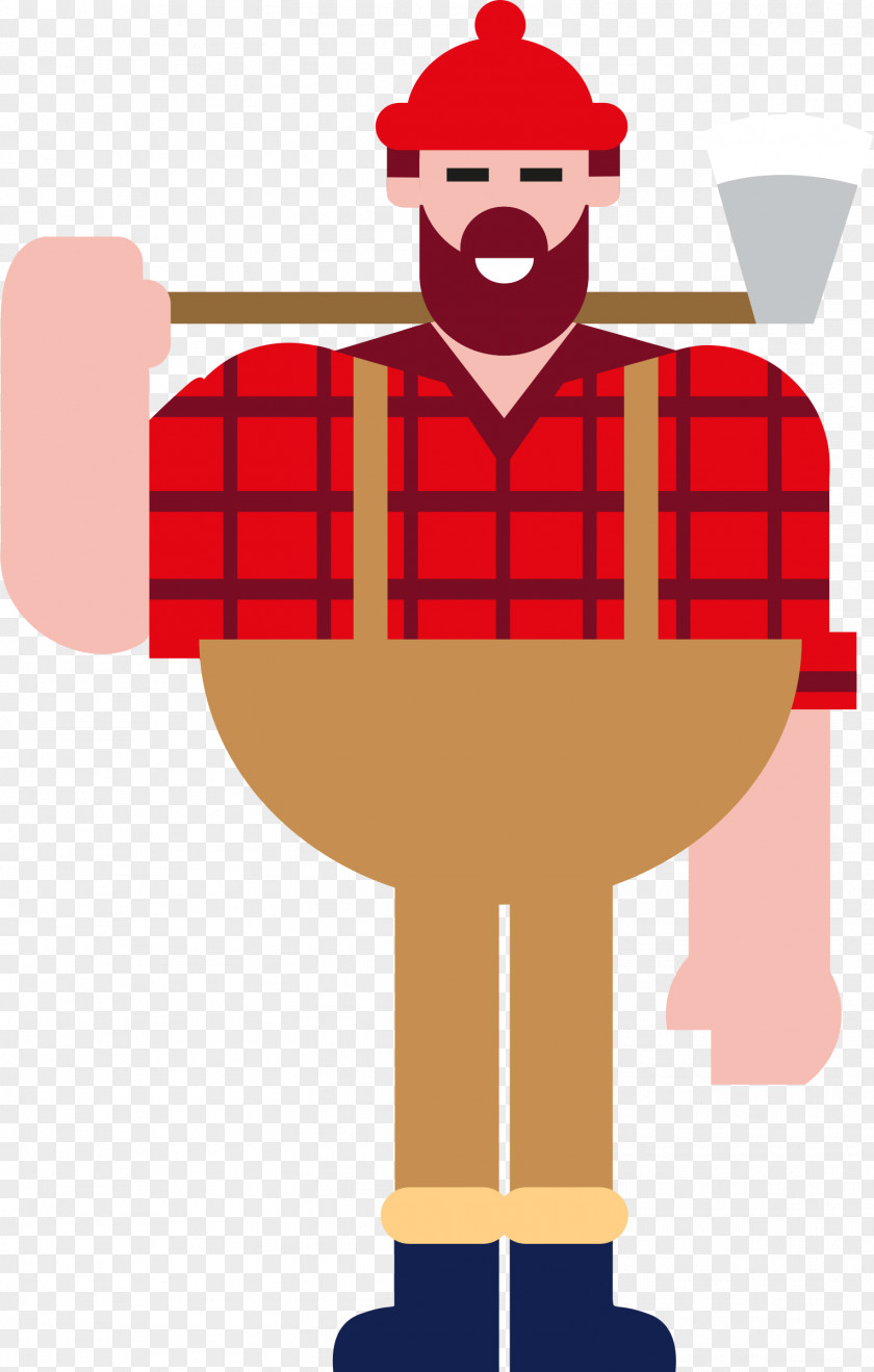 Bearded Axe Lumberjack Clip Art PNG