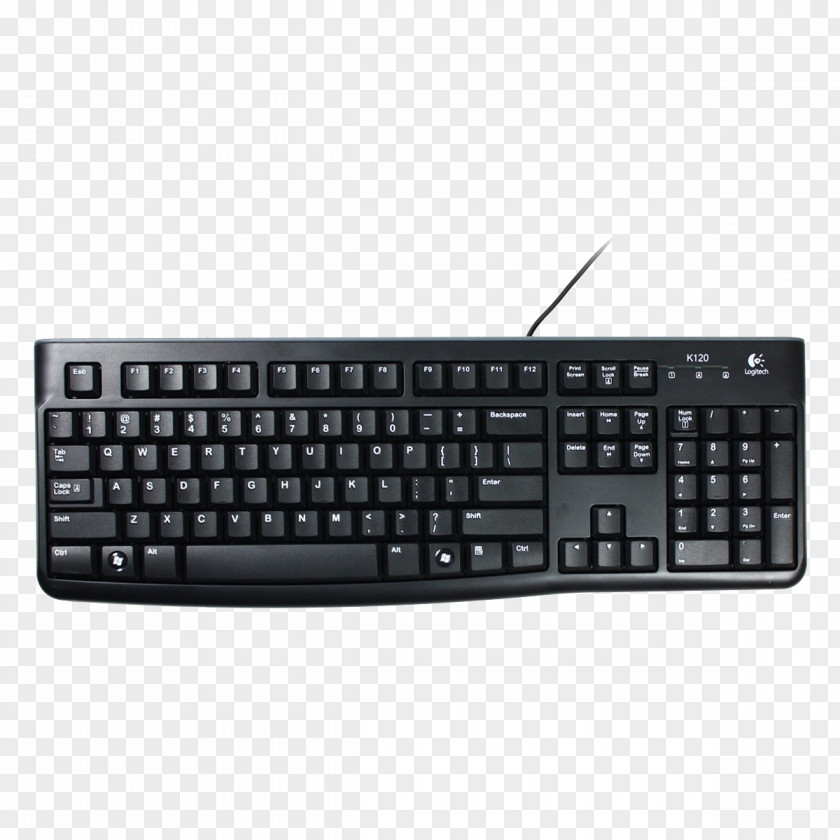 Computer Mouse Keyboard Logitech K120 Unifying Receiver PNG