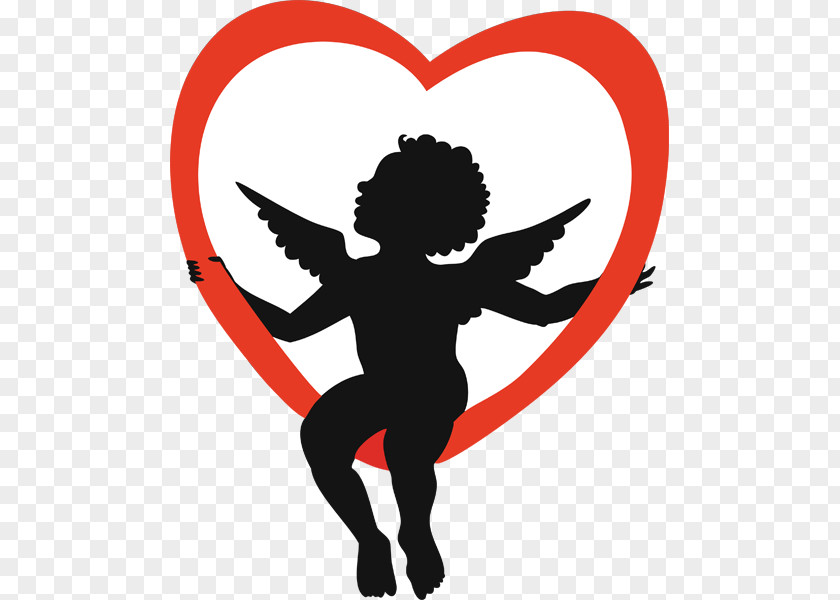 Cupid Cliparts Shadow Valentine's Day Heart Clip Art PNG