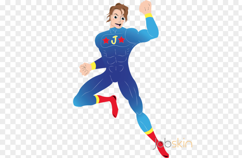 Three Color Title Box Superhero Costume Animated Cartoon PNG