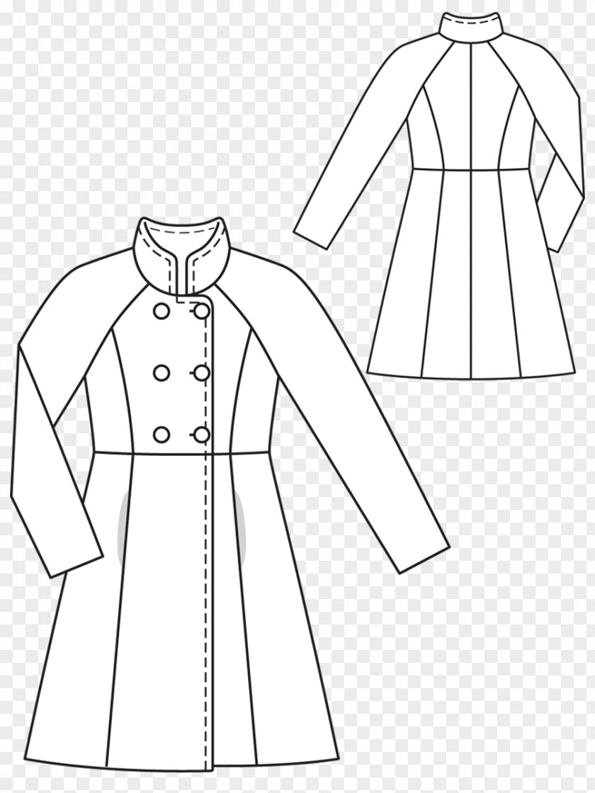 Dress Lab Coats Burda Style Sewing Pattern PNG