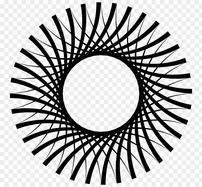 Geometric Frame Sunburst Graphic Design Clip Art PNG