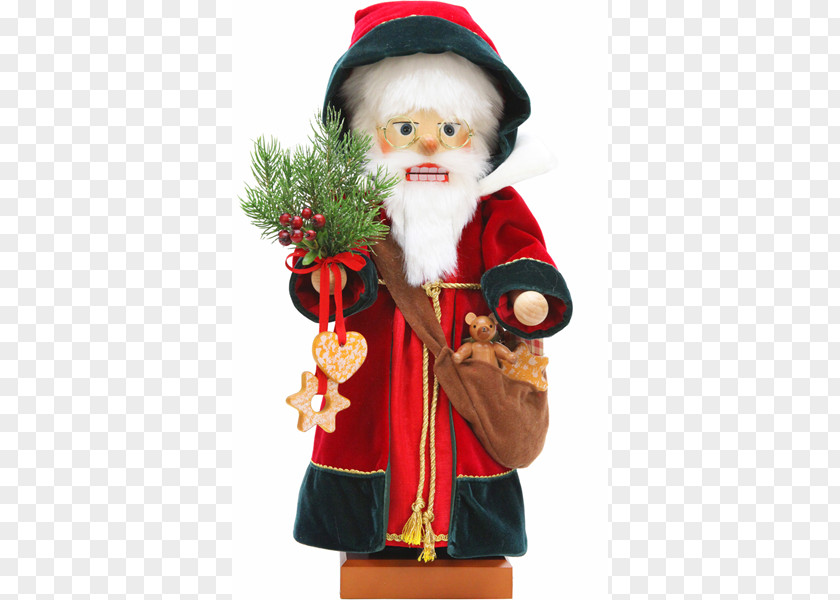 Santa Claus Decorative Nutcracker Christmas Ornament PNG