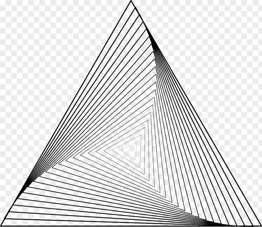 Triangle Penrose Op Art Geometry PNG