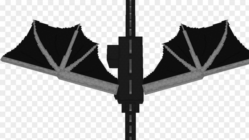 Enderdragon Minecraft Airplane Umbrella White PNG