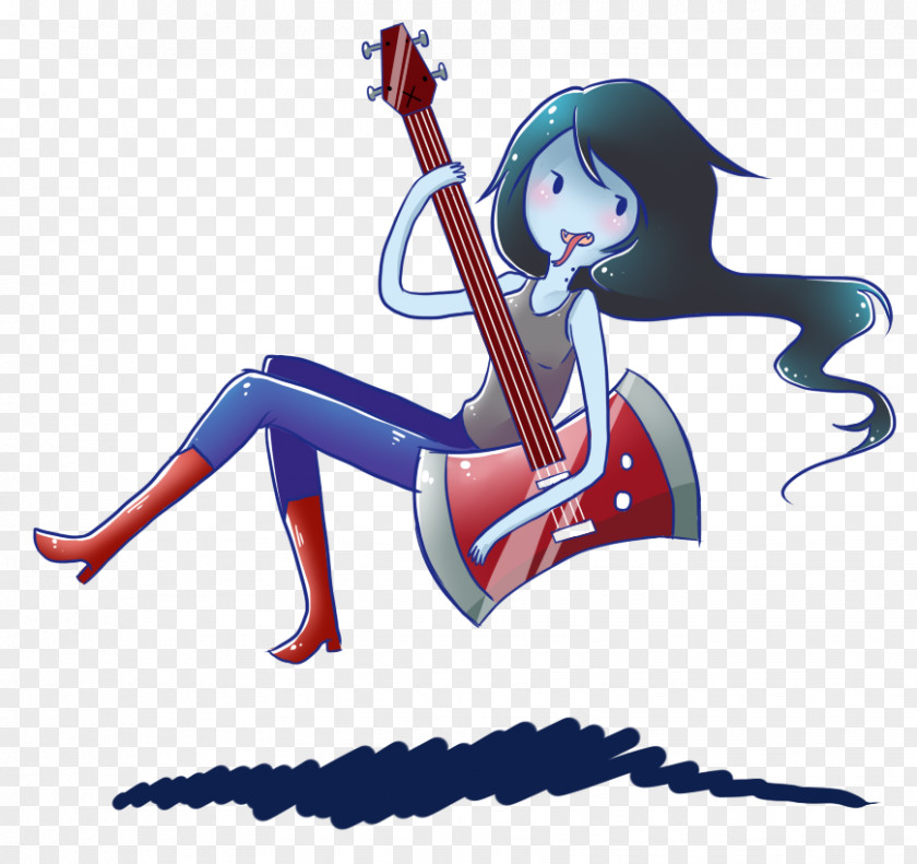 Finn The Human Marceline Vampire Queen Ice King Axe Bass Guitar PNG