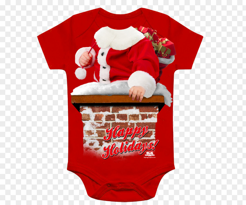 Guaranteed Safe Checkout T-shirt Santa Claus Christmas Ornament Sleeve PNG