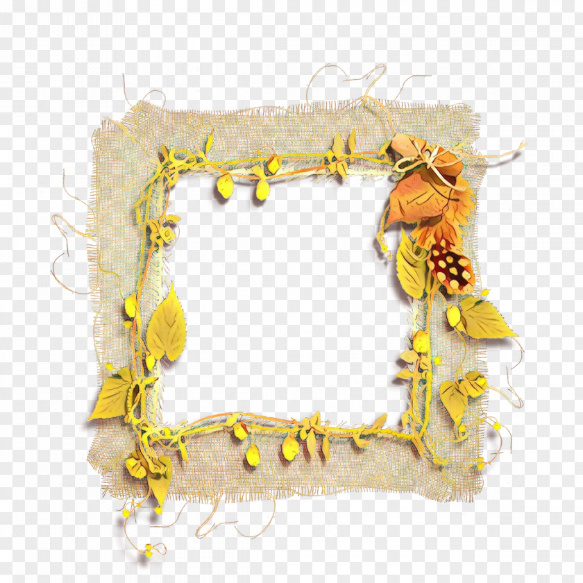Picture Frame Yellow Gold Frames PNG