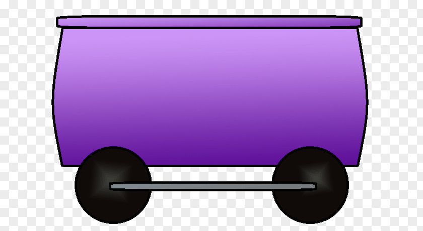Purple Carriage Rail Transport Train Passenger Car Boxcar Railroad PNG