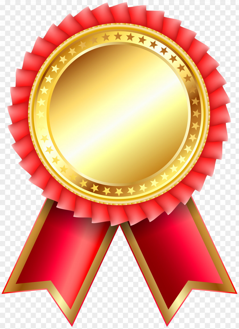 Red Award Rosette Clipar Image Medal Diagram Clip Art PNG
