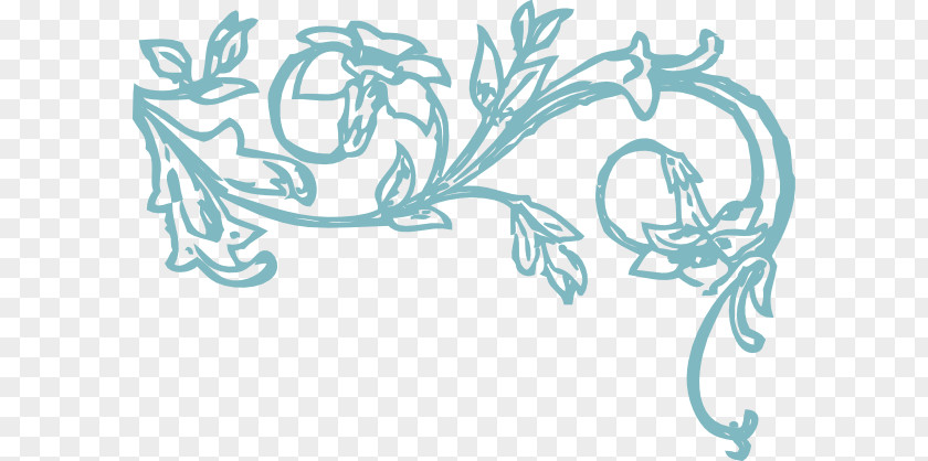Blue Flowered Vine Flower Desktop Wallpaper Clip Art PNG