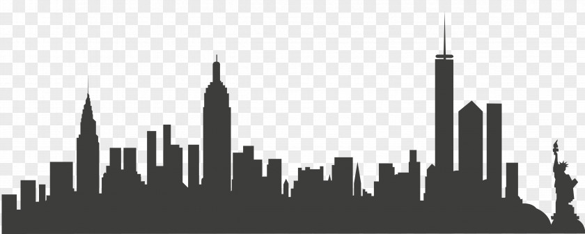 New York City Skyline Clip Art PNG