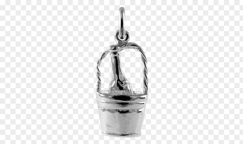 Champagne Bucket Silver Locket White PNG