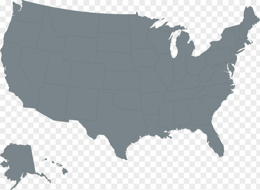 United States Vector Map U.S. State PNG