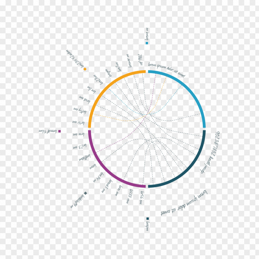 Vector Color Ring Decoration Circle Brand Diagram PNG