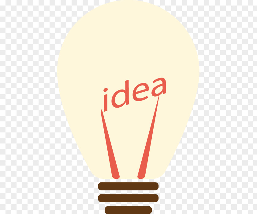 Flat Bulb Cartoon Incandescent Light Logo Lamp PNG