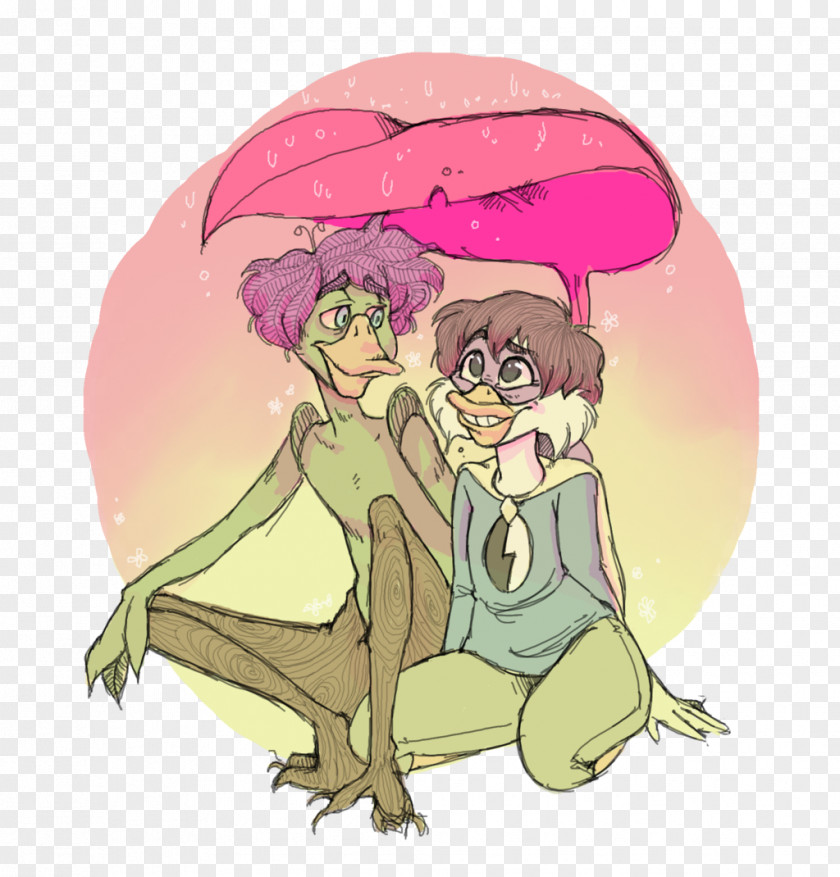 Rain Couple Mammal Pink M Legendary Creature Clip Art PNG