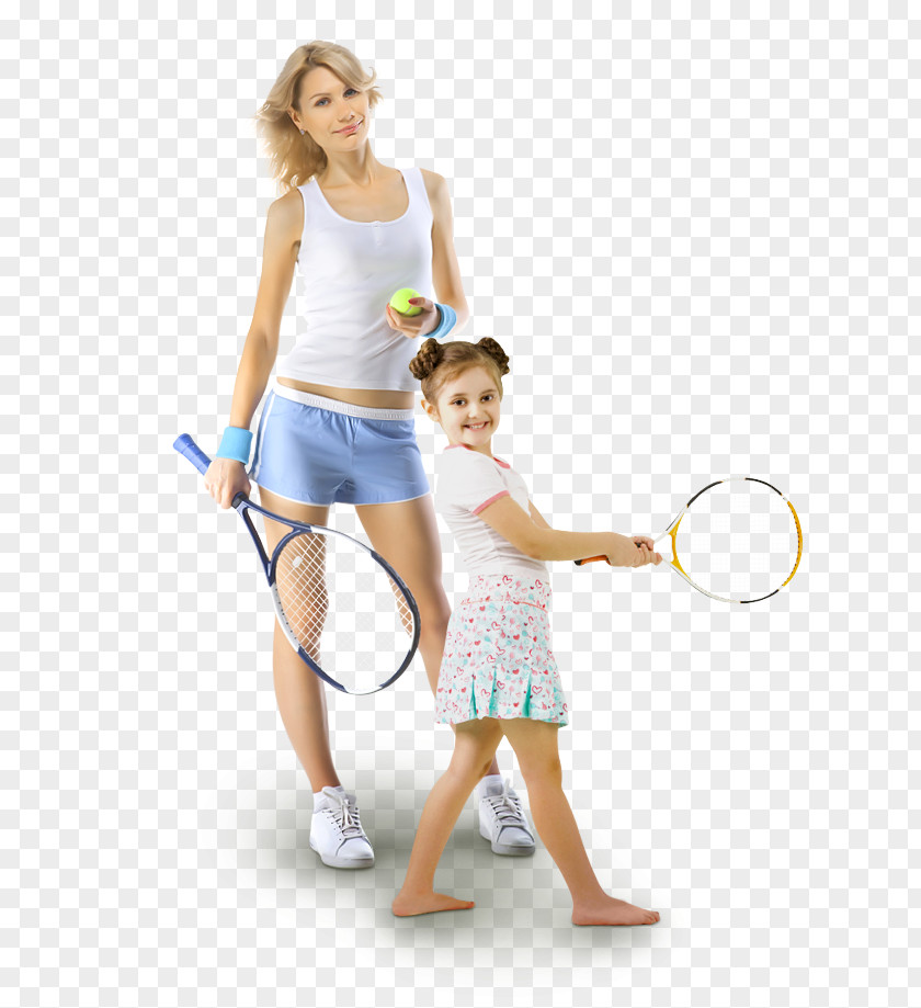 Tennis Player Racket Ball Centre PNG