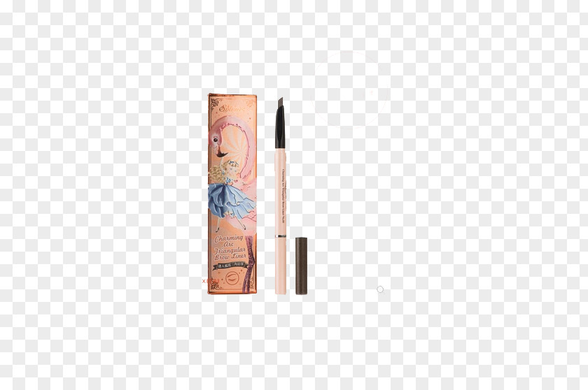 Triangle Eyebrow Pencil Waterproof And Sweat Flooring Brand Pattern PNG