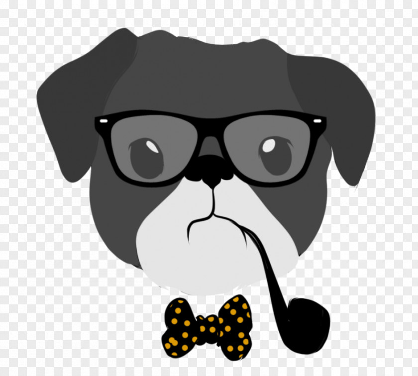 Glasses Dog Drawing Hipster PNG