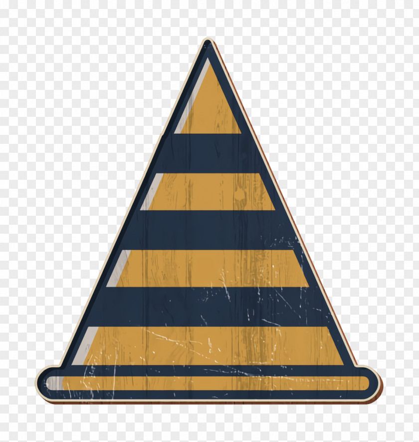 Rectangle Signage Cone Icon Construction Road PNG
