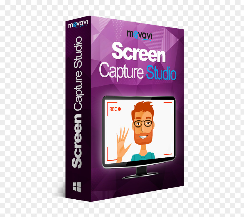 Screen Recorder Video Capture Computer Software Screencast Movavi Studio Editor PNG