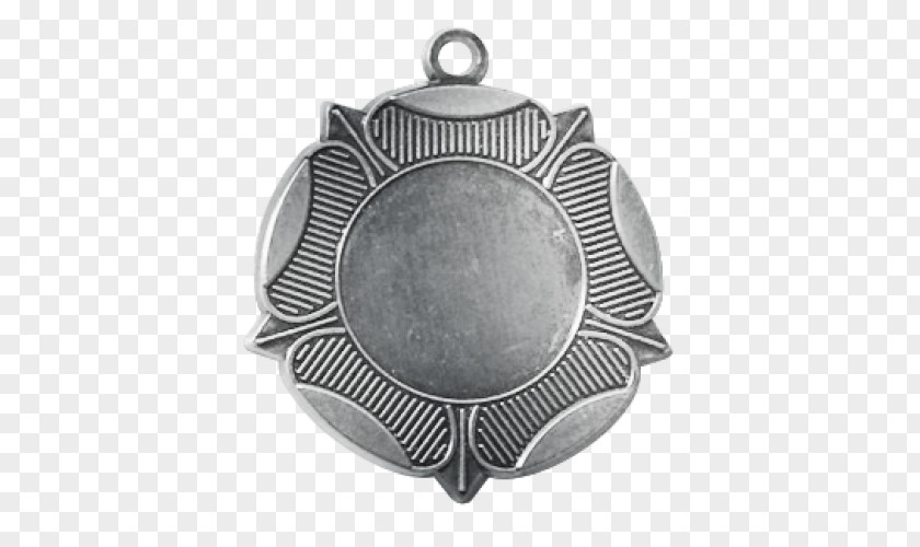 Shiny Swimming Ring Silver Medal Locket PNG