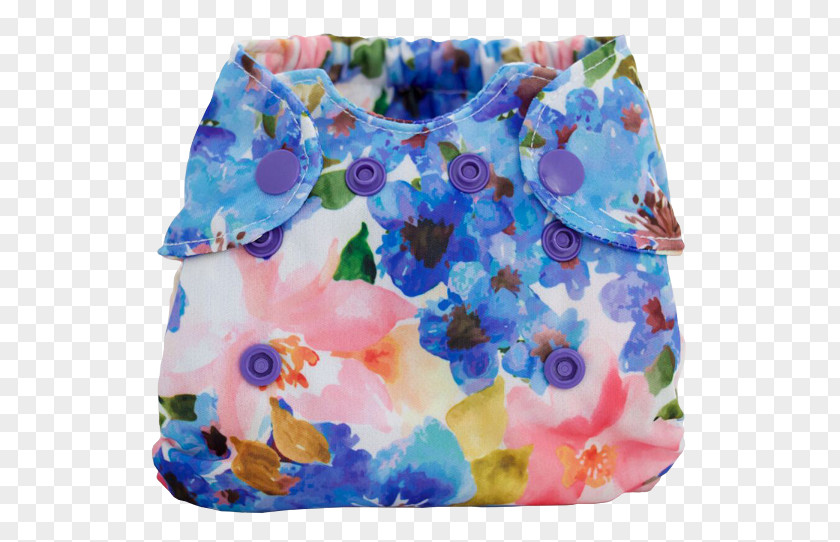 Garden Watercolor Mary Smart Bottoms Diaper Infant PNG