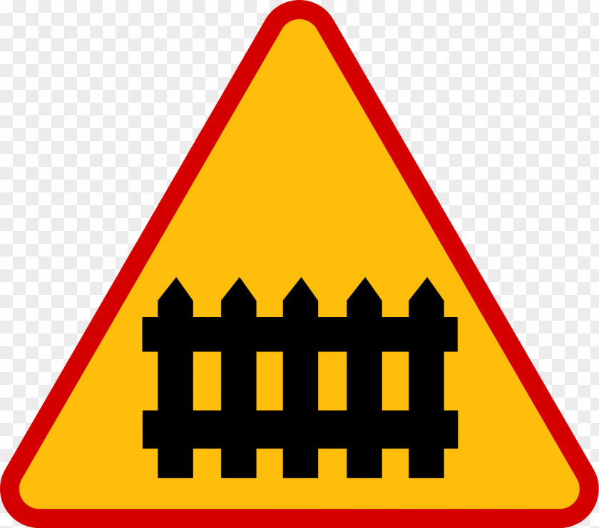 Road Sign Rail Transport Level Crossing Fence Gate PNG