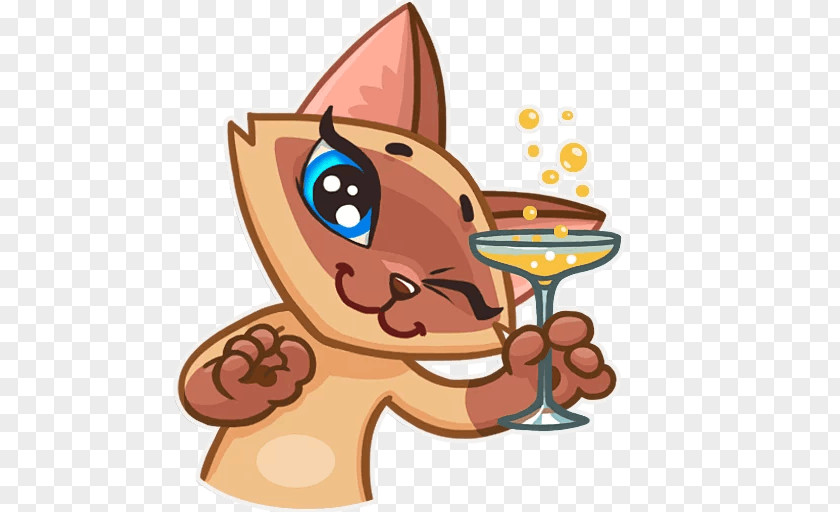 Sticker Siamese Cat Telegram Clip Art PNG