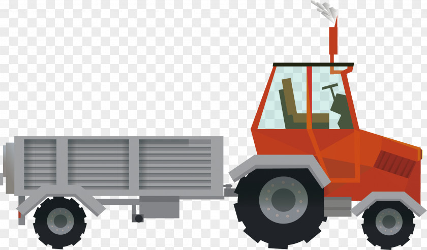 Tractor Vector Material Agriculture Drawing Farm PNG