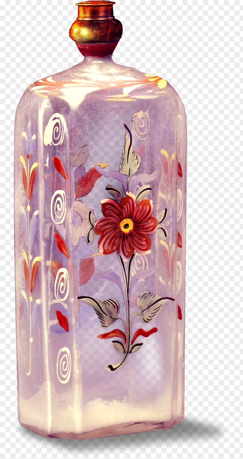 Exquisite Pattern Bottle Glass Transparency And Translucency PNG