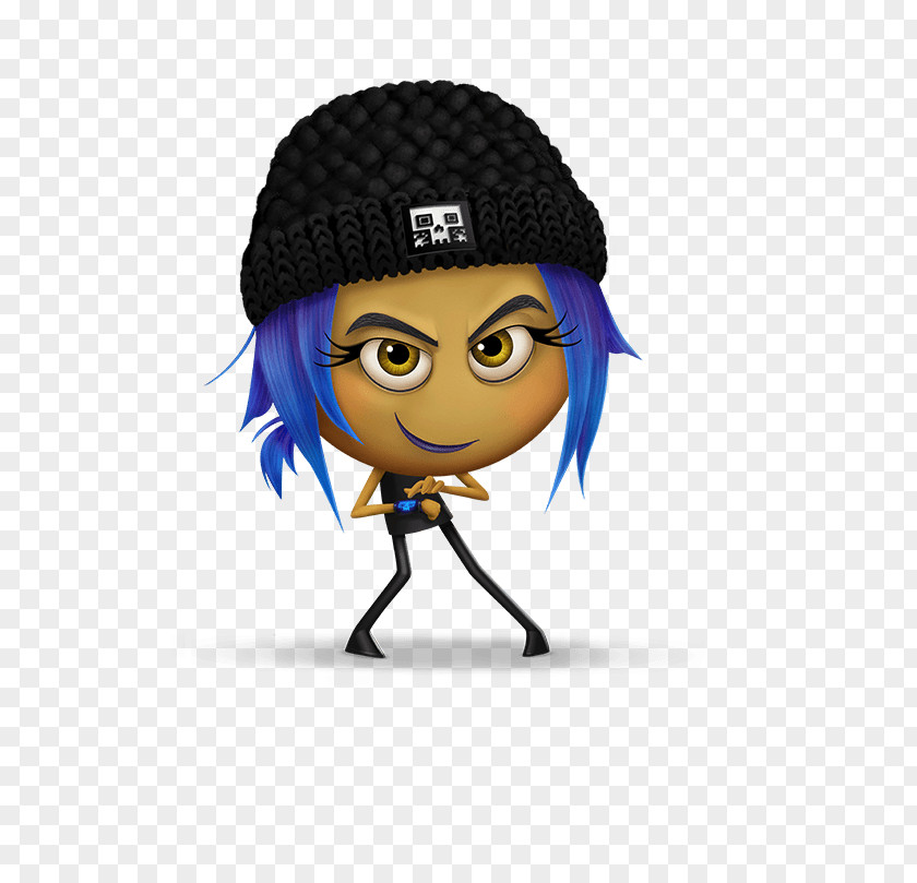 Rebel Emoji Movie Character PNG Character, male wearing beanie illustration clipart PNG