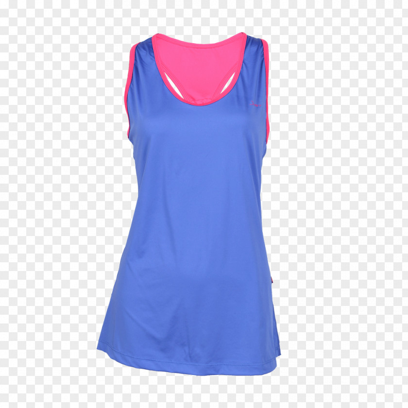 T-shirt Cobalt Blue Sleeveless Shirt Shoulder PNG