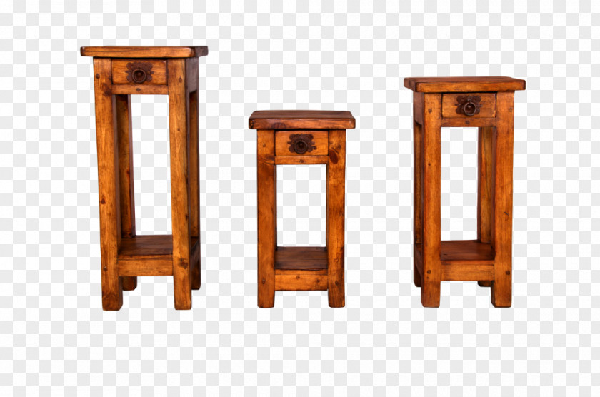 Table Bedside Tables Wood Stain PNG