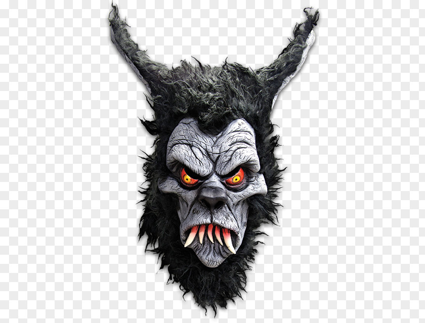 Werewolf Gray Wolf Mask Disguise Halloween PNG